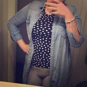 Denim Button Up Dress